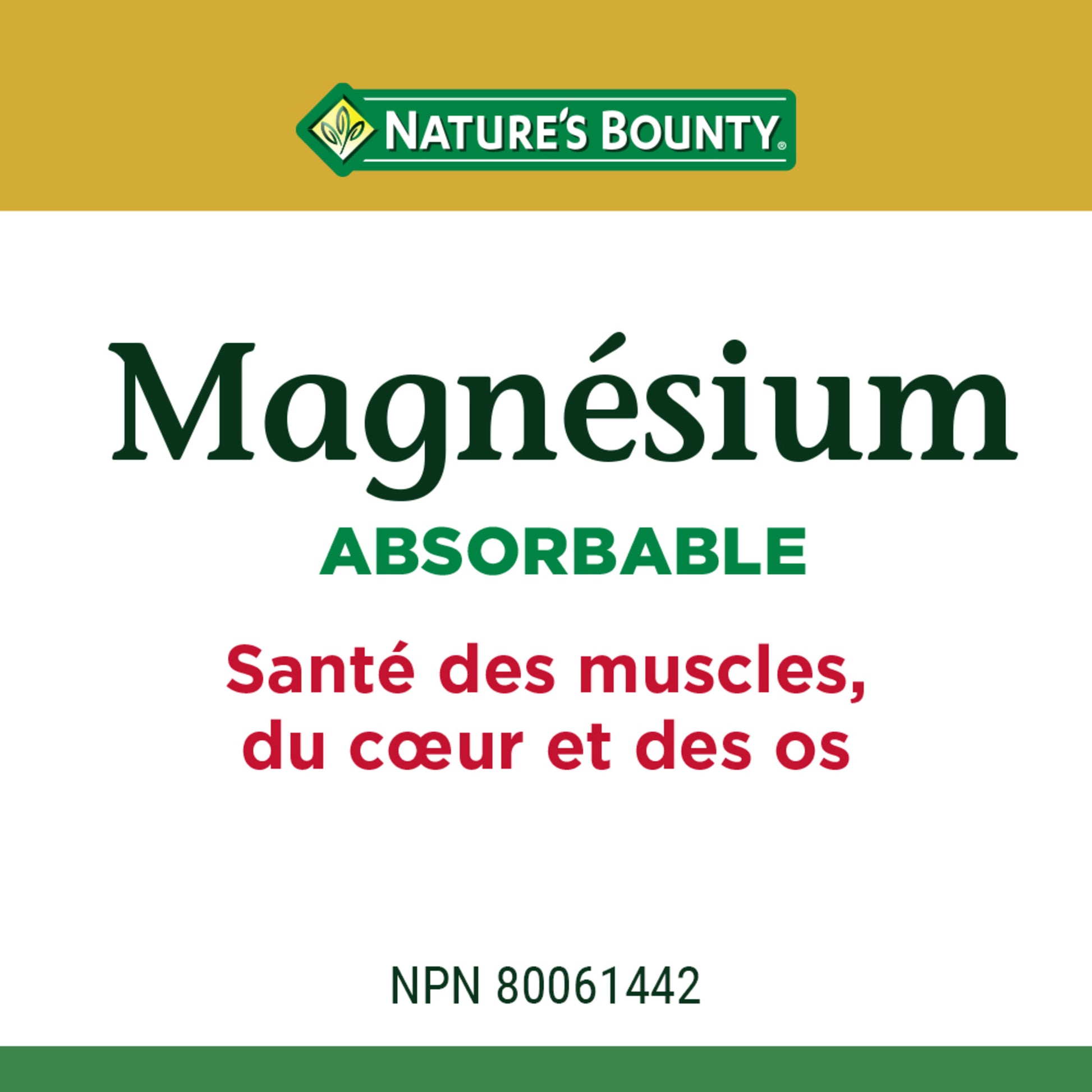 Magnesium, Absorbable, 400 mg, 125 Softgels