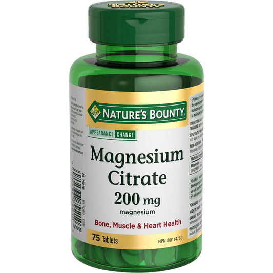 Magnesium Citrate, 200 mg, Tablets