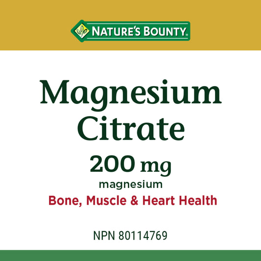 Magnesium Citrate, 200 mg, Tablets