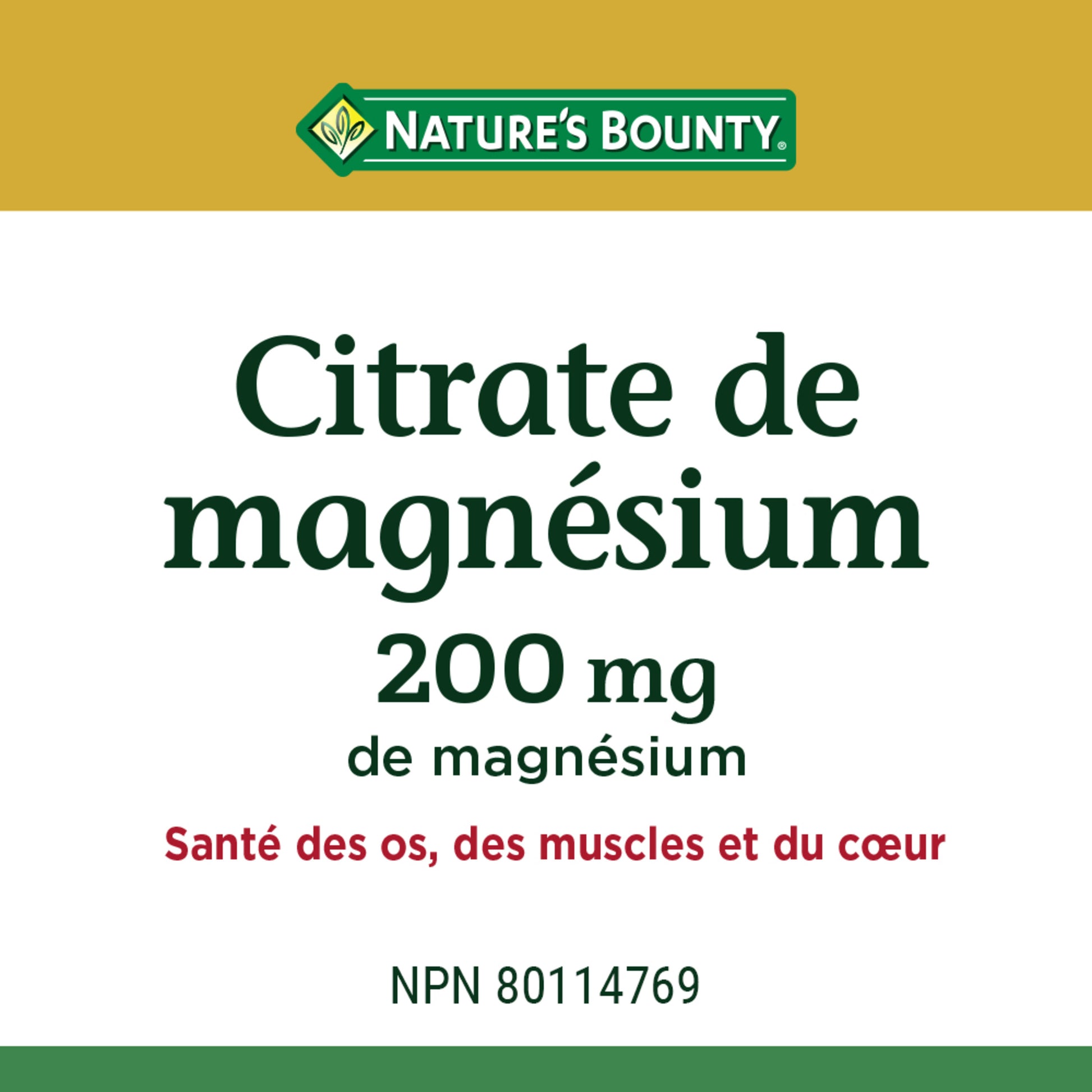 Magnesium Citrate, 200 mg, Tablets