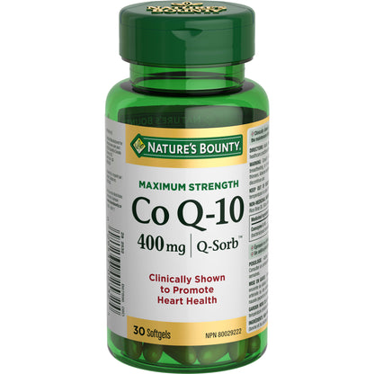 Maximum Strength Co Q-10, 400 mg, 30 Softgels