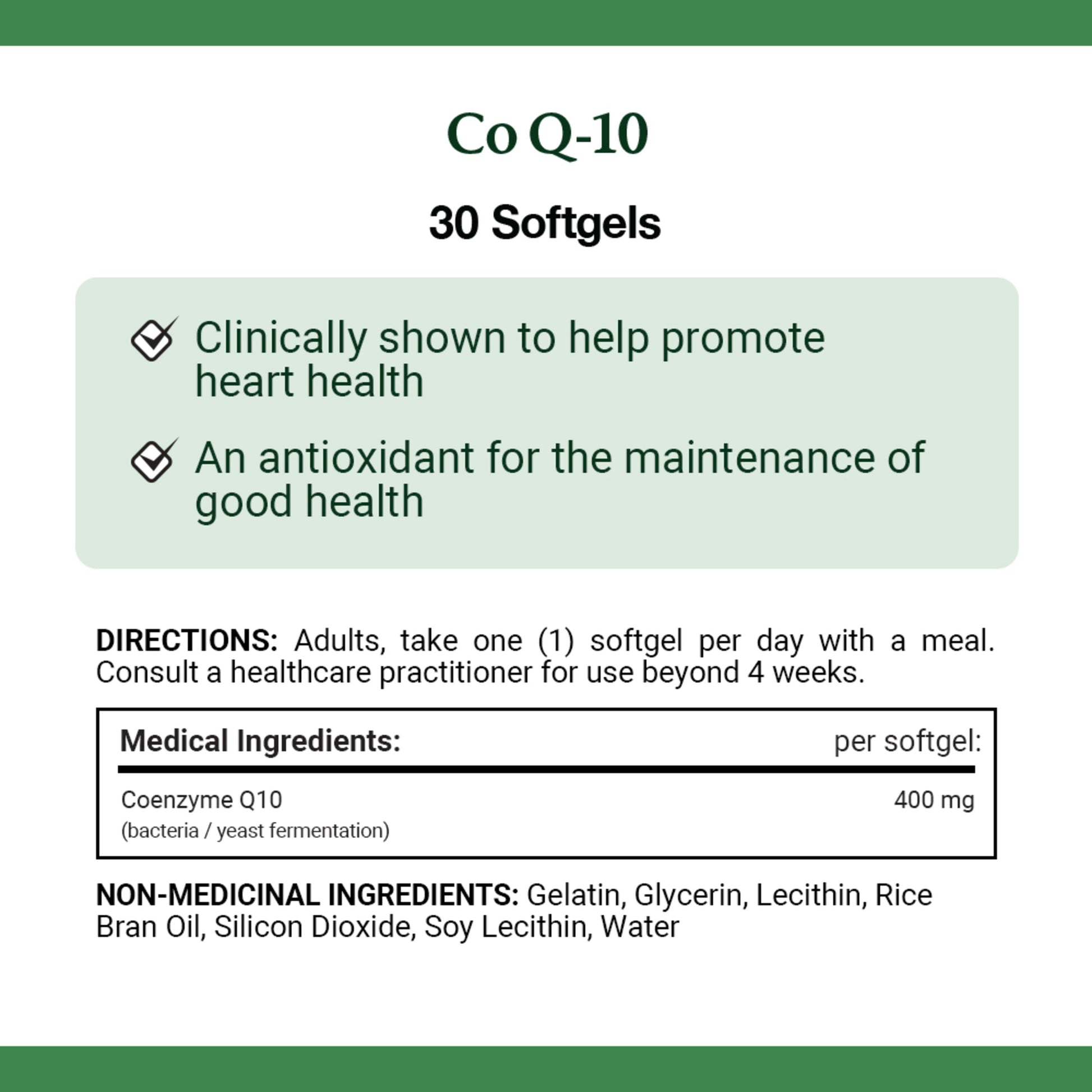 Maximum Strength Co Q-10, 400 mg, 30 Softgels