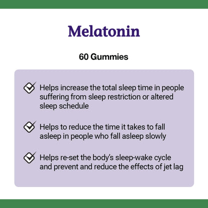 Melatonin Gummies, Helps Reset Sleep-wake Cycle