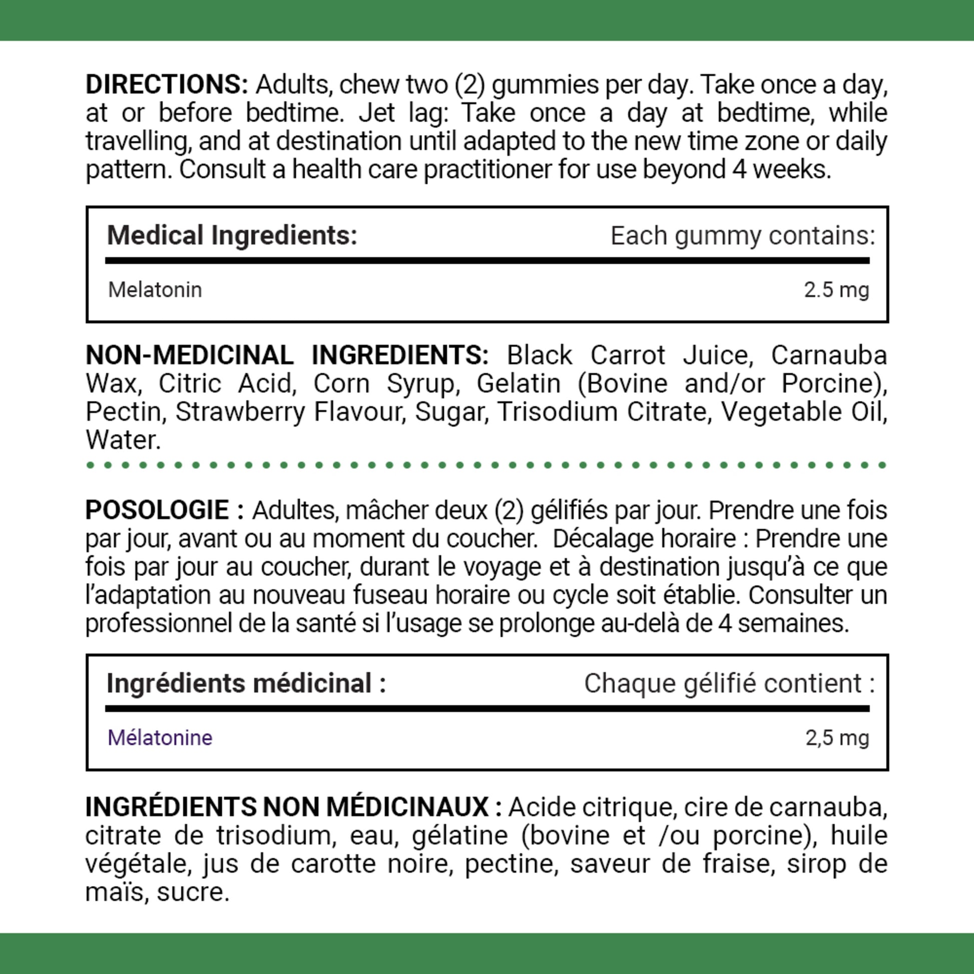 Melatonin Gummies, Helps Reset Sleep-wake Cycle||EN