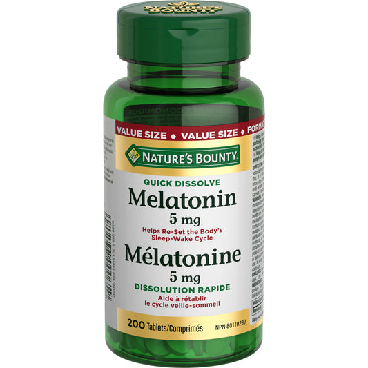 Melatonin, Quick Dissolve, 5 mg, Tablets