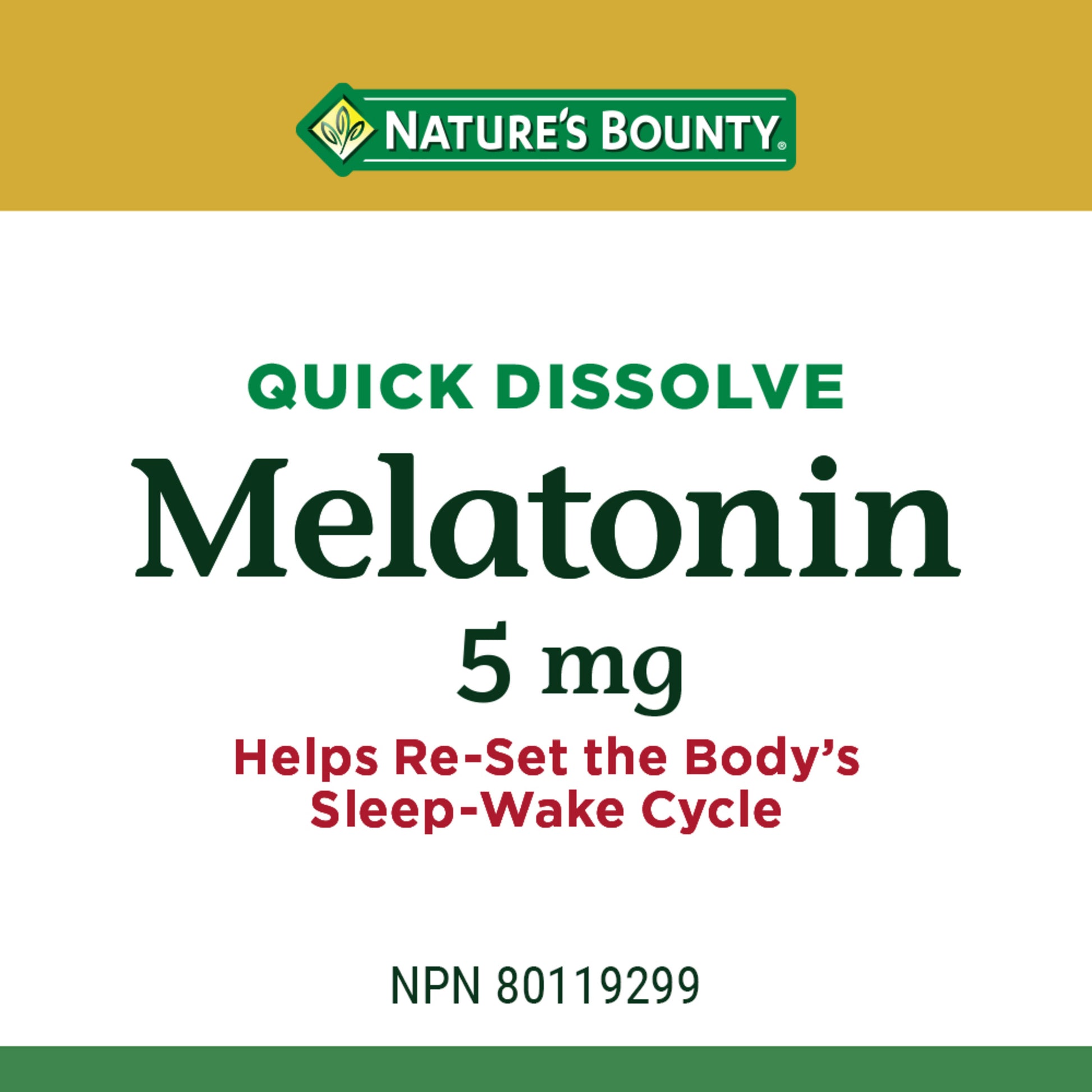 Melatonin, Quick Dissolve, 5 mg, Tablets