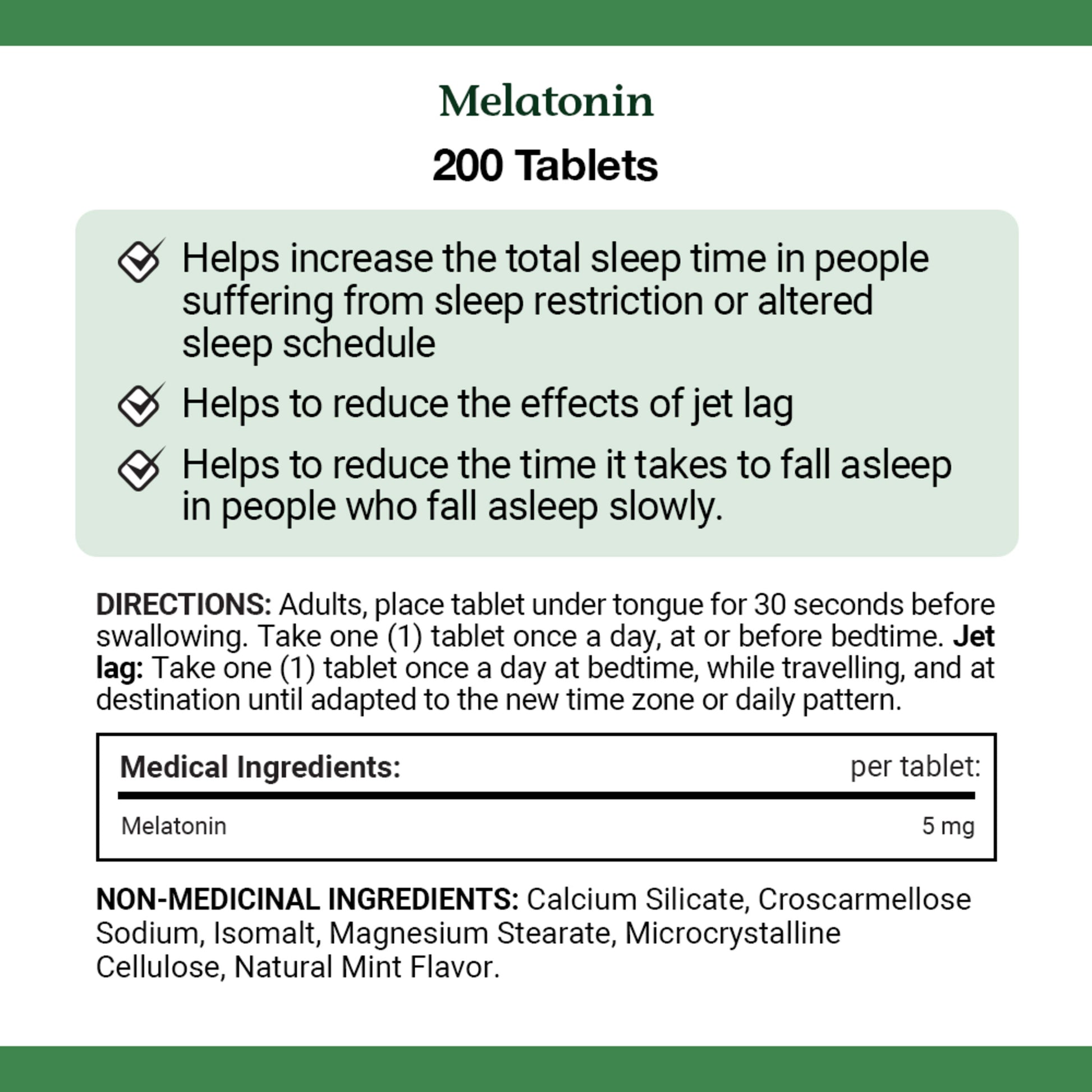 Melatonin, Quick Dissolve, 5 mg, Tablets