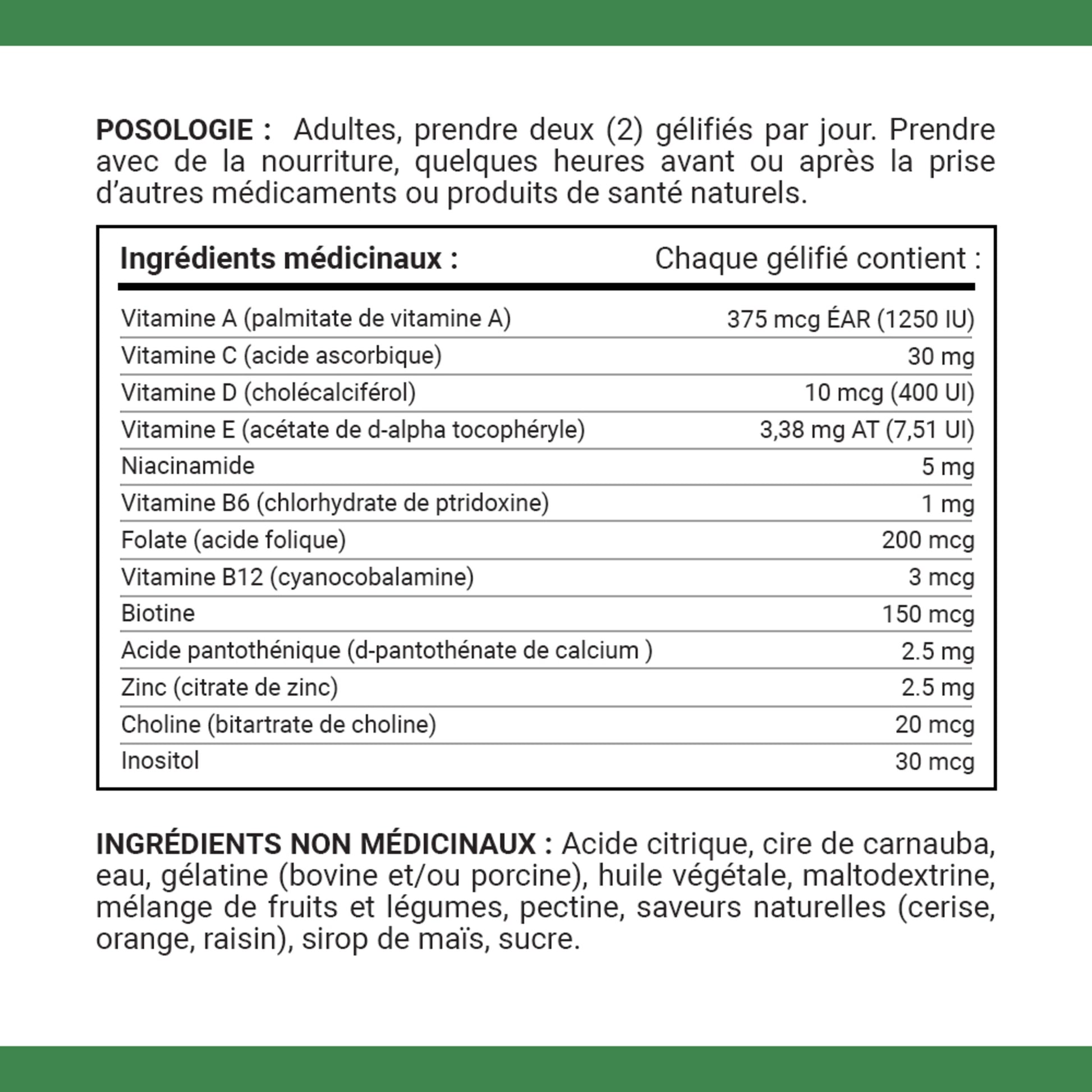 Multivitamines pour adultes||FR