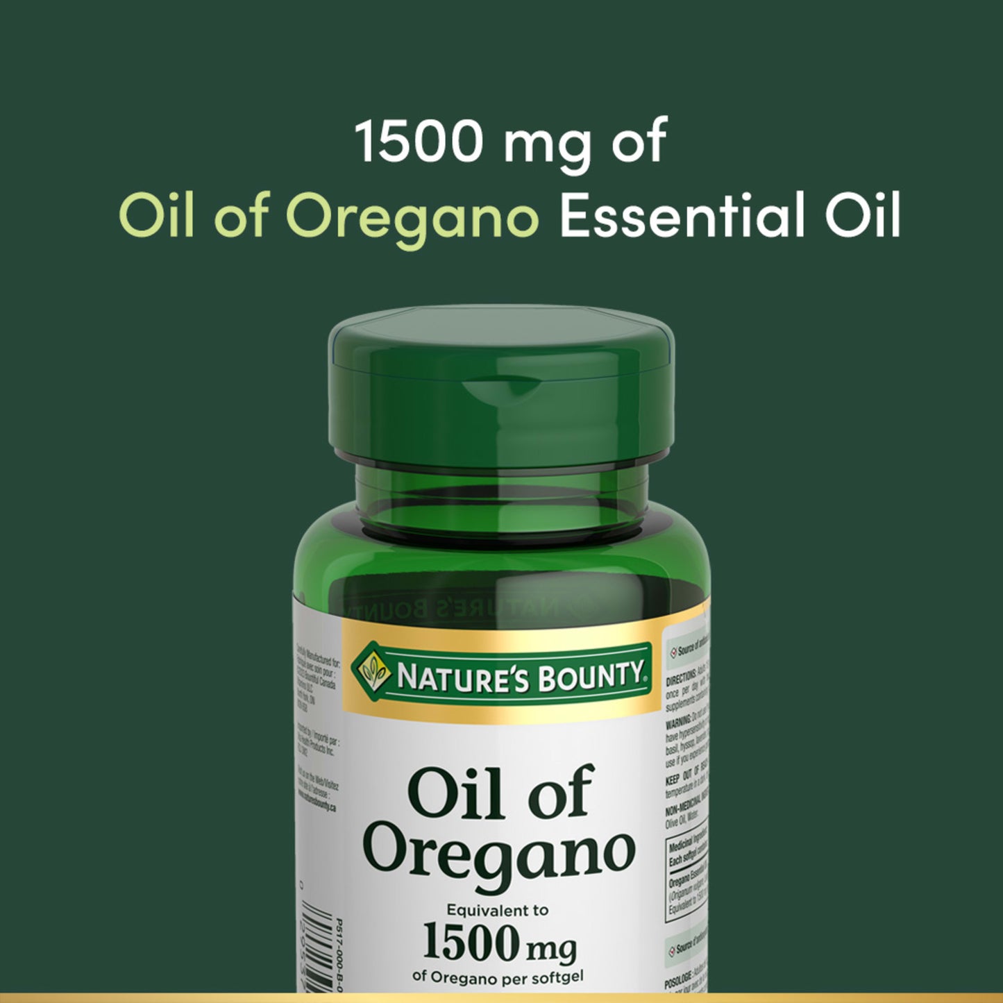 Oil Of Oregano, 1500 mg, Source Of Antioxidants