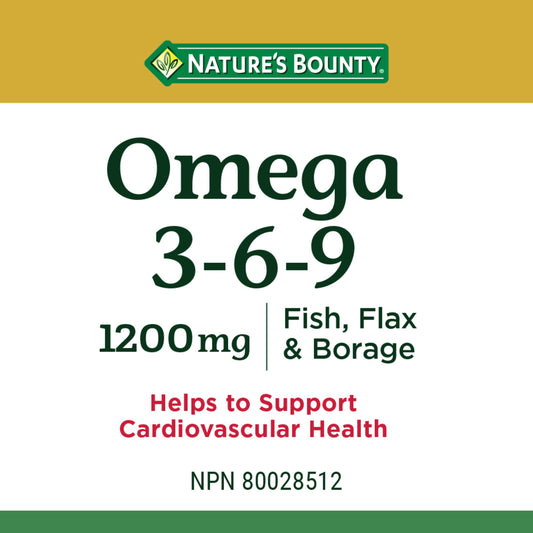Omega 3-6-9 Fish, Flax & Borage, 1200 mg