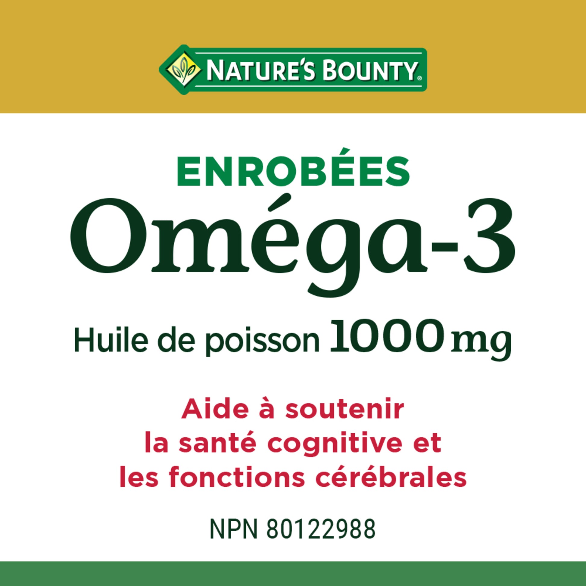 Omega-3 Fish Oil, 1000 mg, Softgels