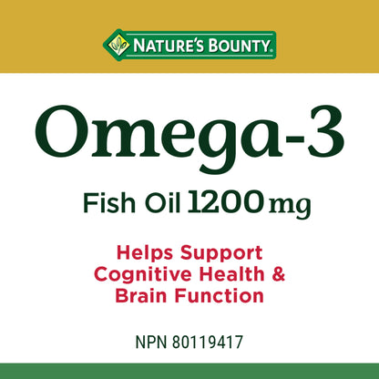 Omega-3 Fish Oil, 1200 mg, Softgels||EN