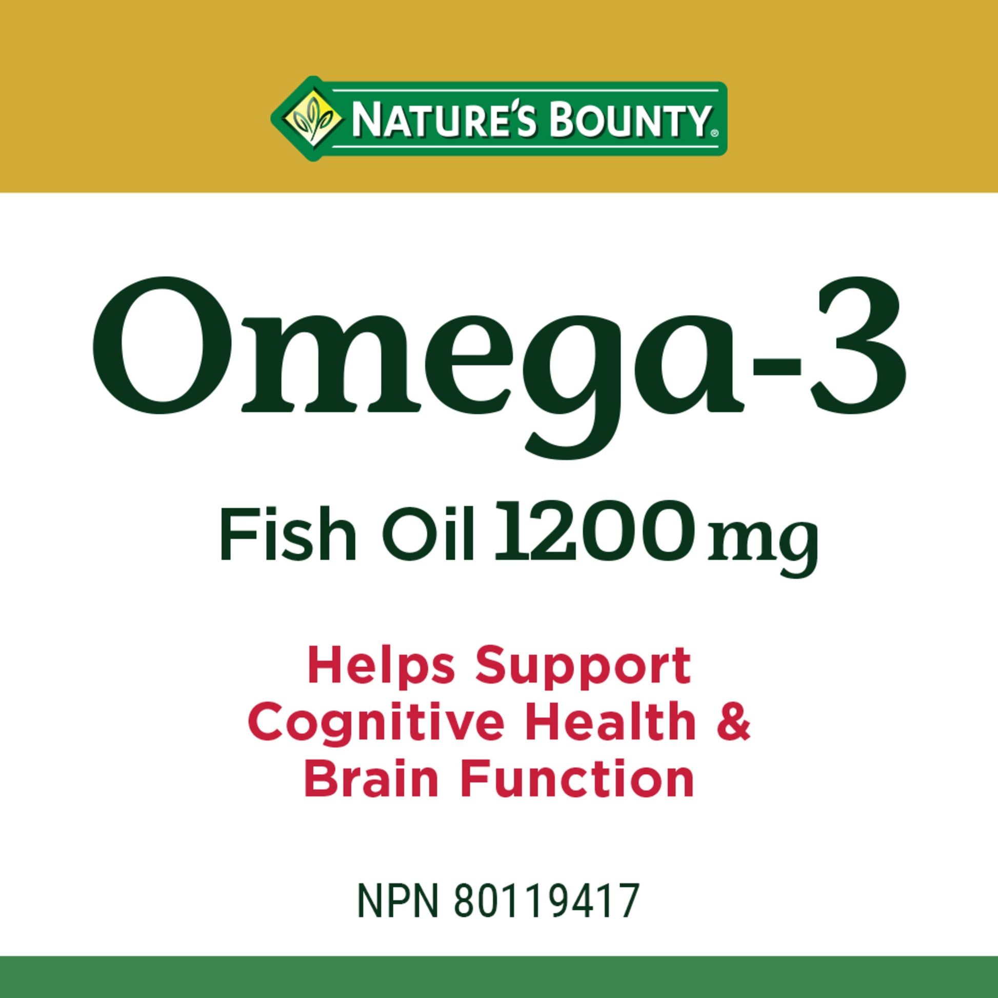 Omega-3 Fish Oil, 1200 mg, Softgels