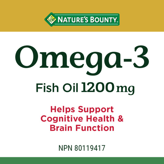 Omega-3 Fish Oil, 1200 mg, Softgels
