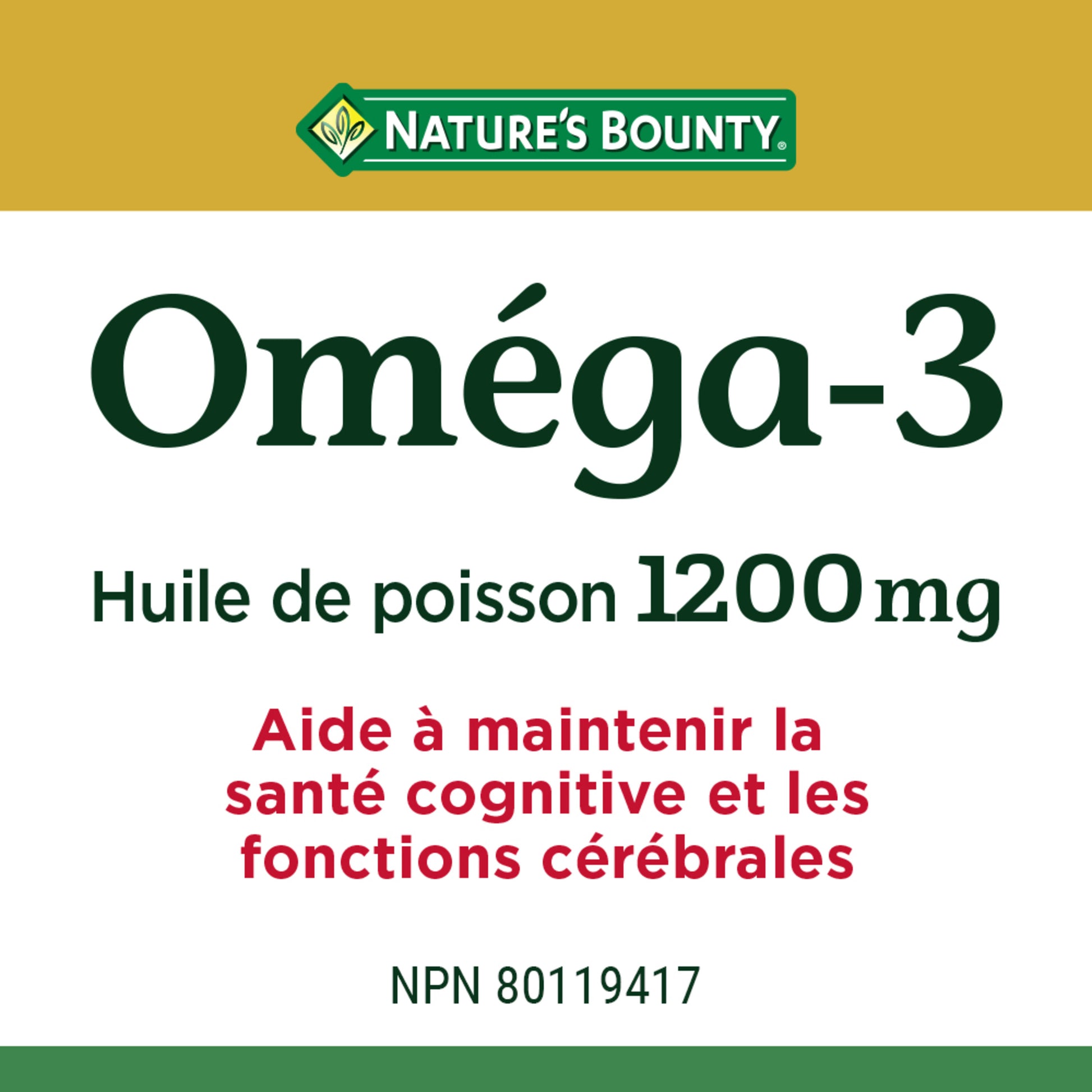 Omega-3 Fish Oil, 1200 mg, Softgels