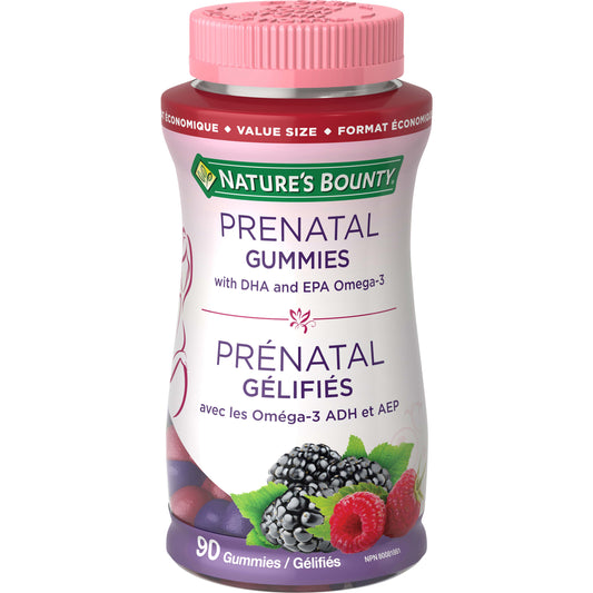 Prenatal Gummies With DHA & EPA Omega-3, Value Size