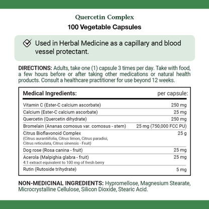 Quercetin Complex, Helps with Immune Function, Capsules