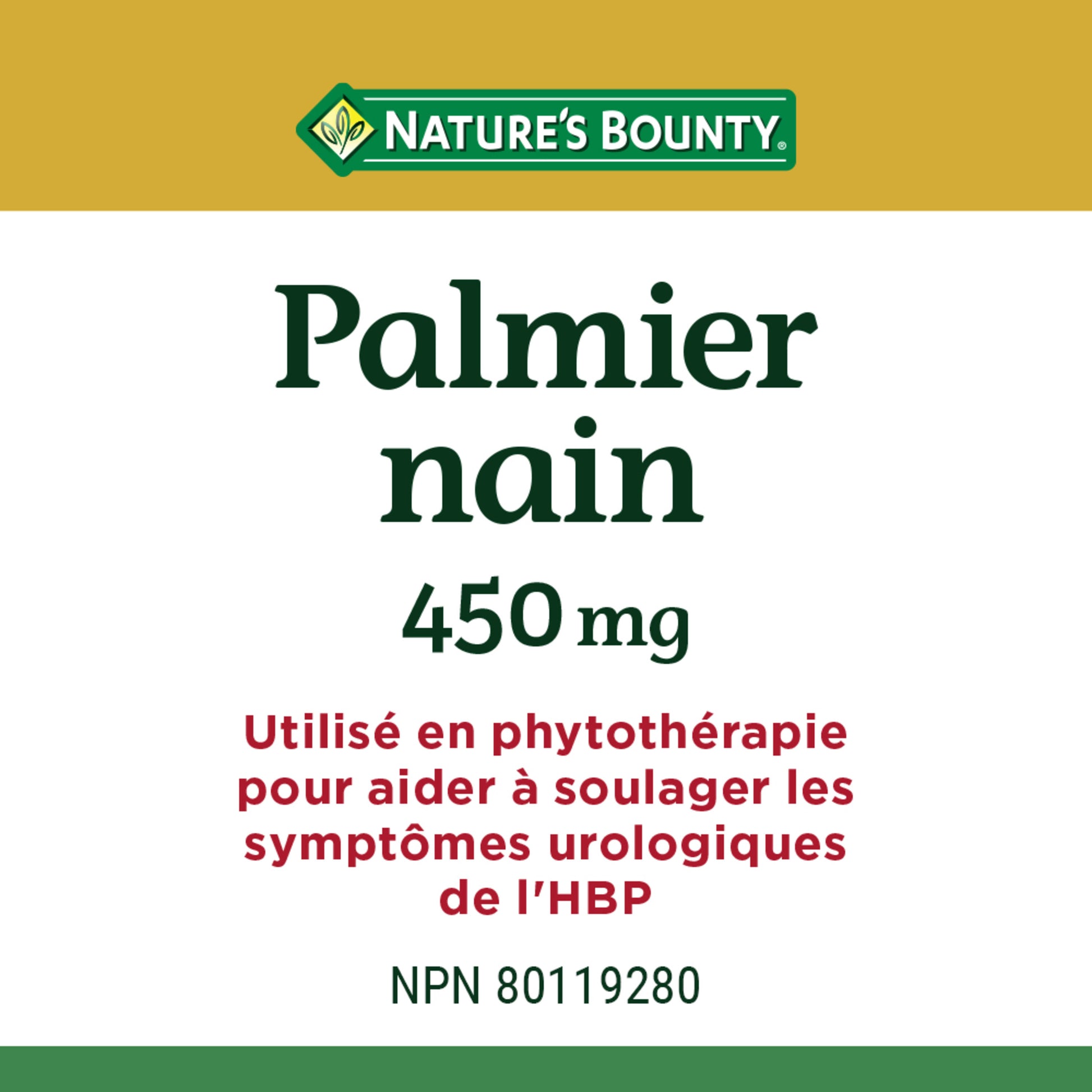 Saw Palmetto, 450 mg, Capsules