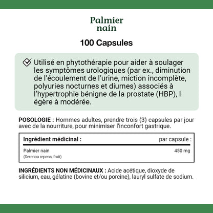 Saw Palmetto, 450 mg, Capsules