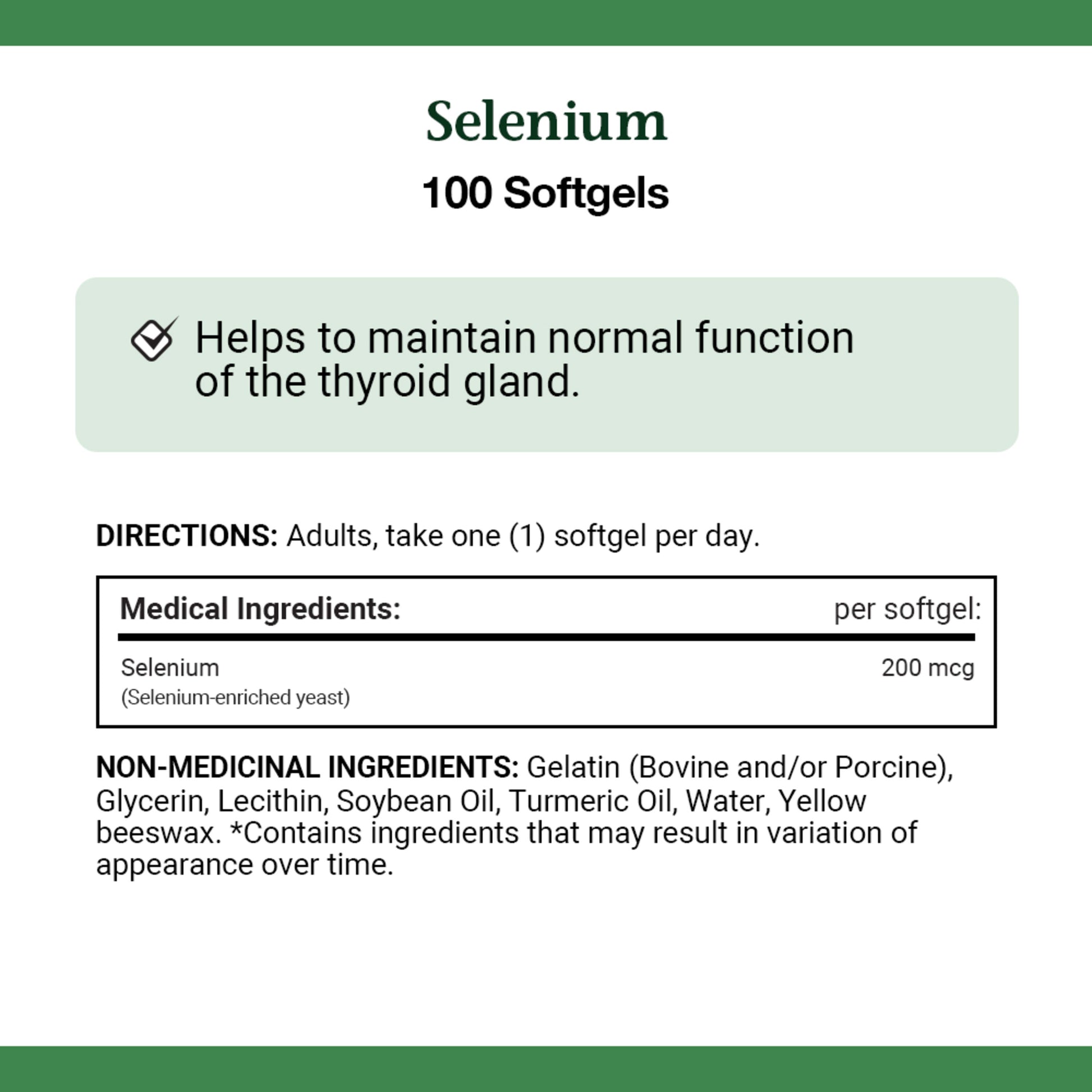 Selenium, Absorbable, 200 mcg, Antioxidant