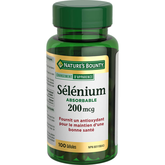 Sélénium, absorbable, 200 mcg, antioxydant||FR