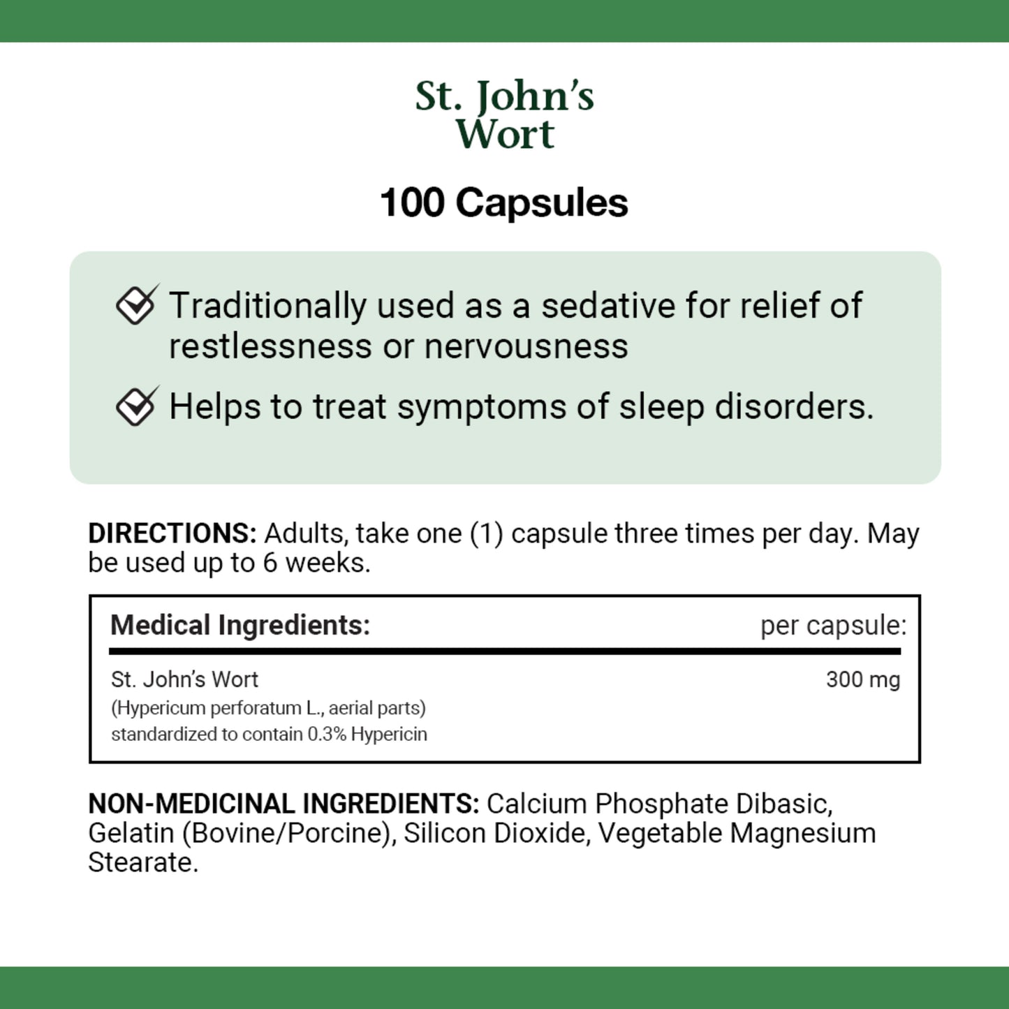 St John's Wort, 300 mg