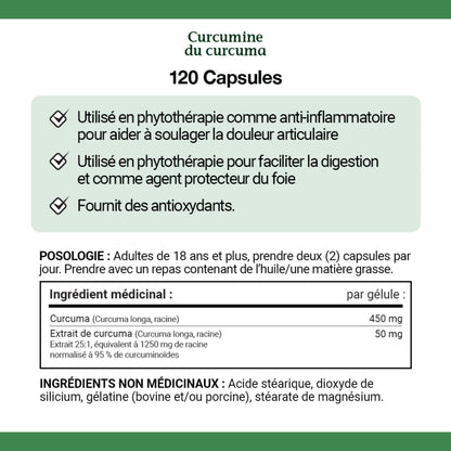 Turmeric Curcumin, 450 mg, Anti-inflammatory