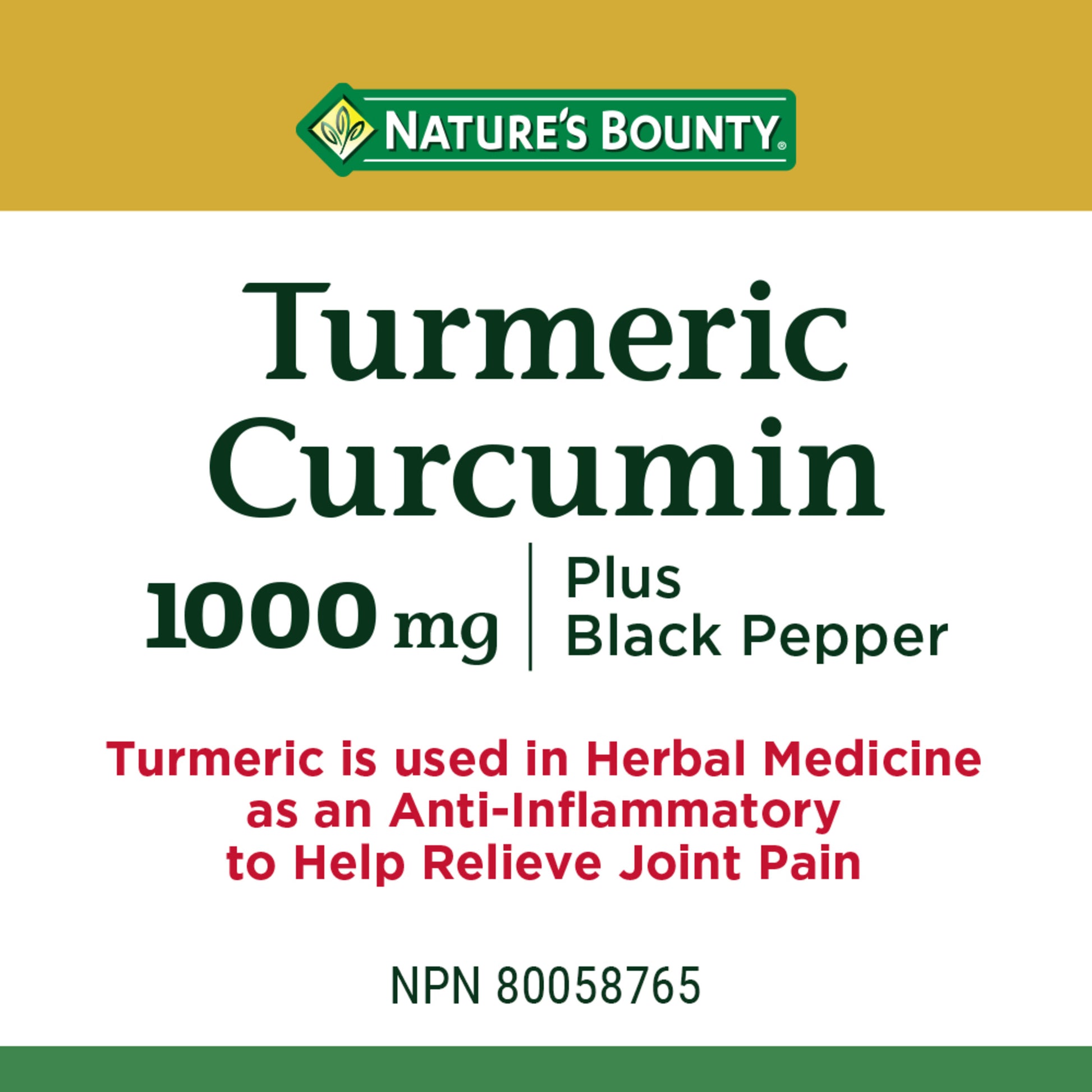 Turmeric Curcumin Plus Black Pepper, 1000 mg