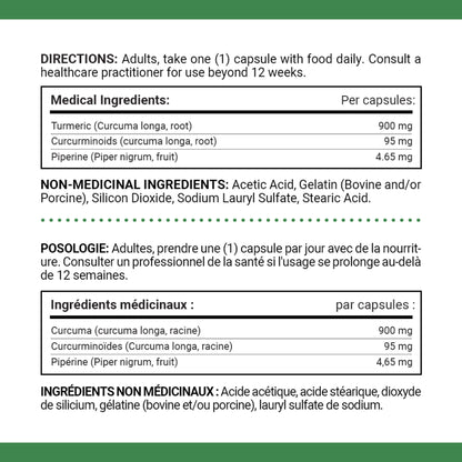 Turmeric Curcumin Plus Black Pepper, 1000 mg