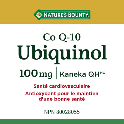 Ubiquinol, Co Q-10, 100 mg, Softgels