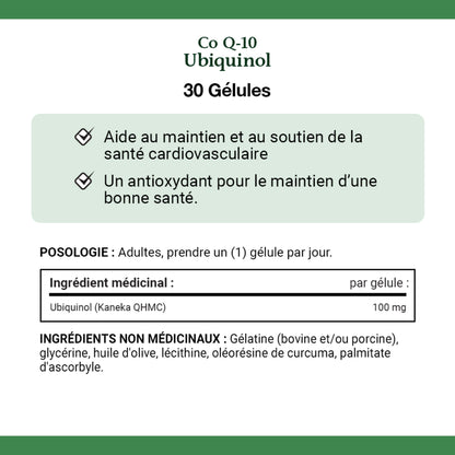 Ubiquinol, Co Q-10, 100 mg, gélules||FR