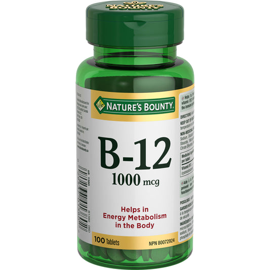 Vitamin B-12, 1000 mcg, Tablets||EN