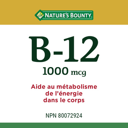 Vitamin B-12, Helps Energy Metabolism