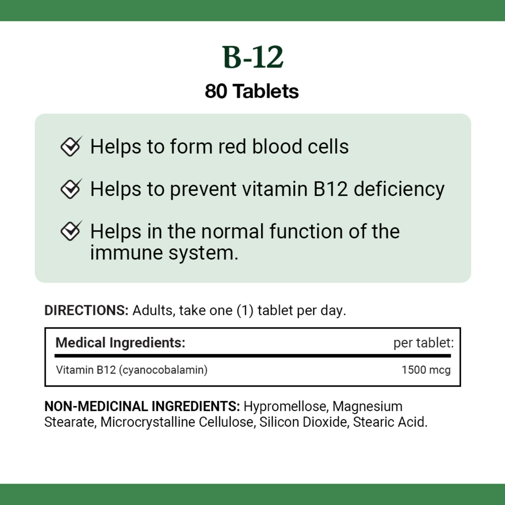 Vitamin B-12, Time Release, Tablets