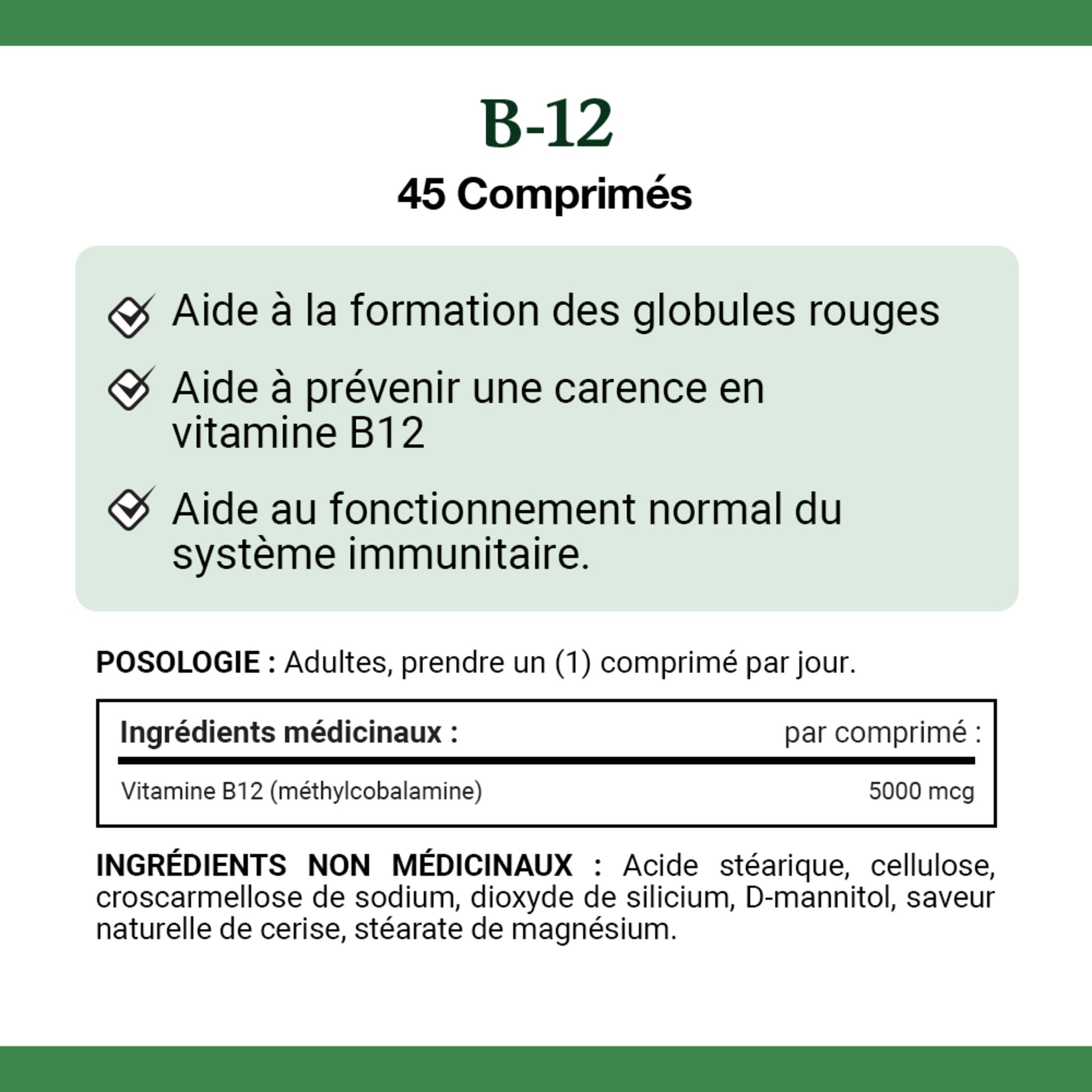 Vitamin B-12, Ultra Strength 5000 mcg