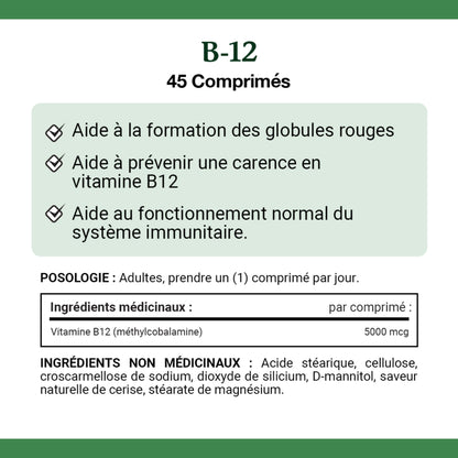 Vitamin B-12, Ultra Strength 5000 mcg