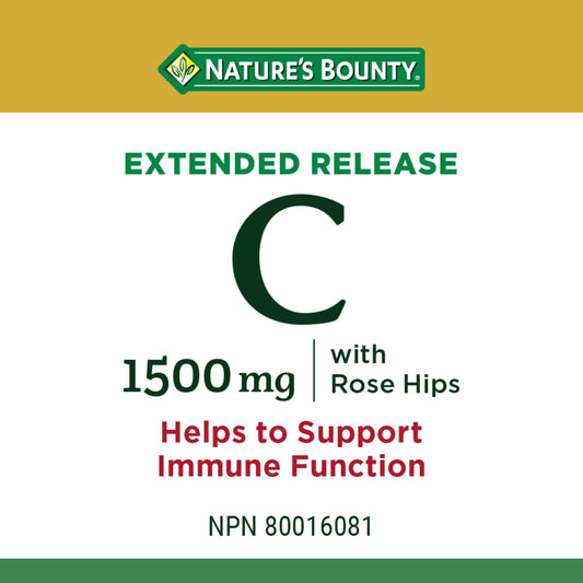 Vitamin C, 1500 mg, Extended Release, Tablets