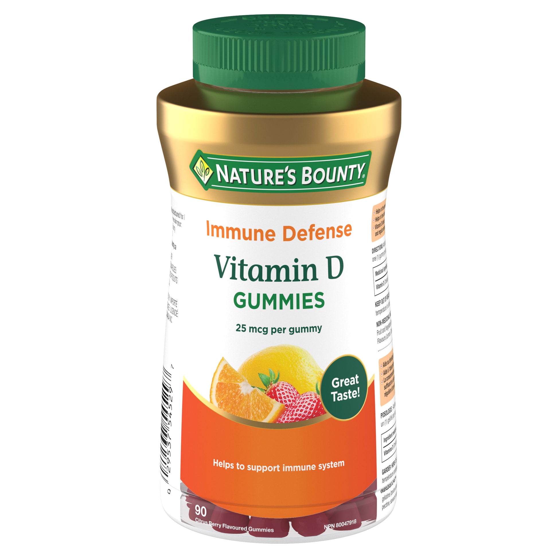 Vitamin D3 Gummies, Supports Immune Function||EN