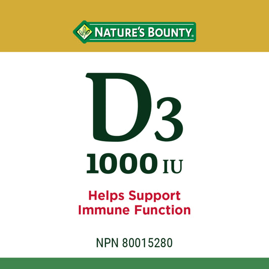 Vitamin D3, Supports Immune Function, Value Size