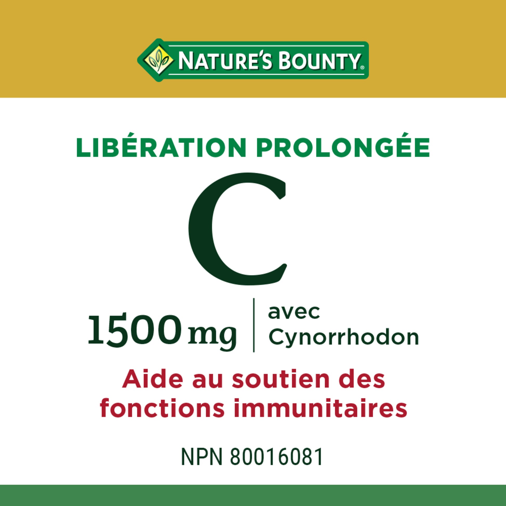 Vitamine C, 1 500 mg, libération prolongée, comprimés||FR