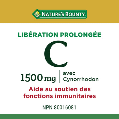 Vitamine C, 1 500 mg, libération prolongée, comprimés||FR