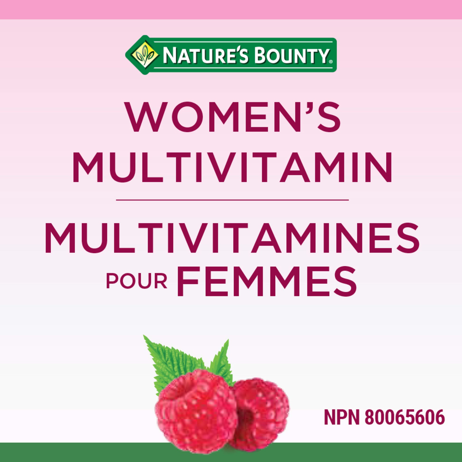 Women's Multivitamin, Supplement, Raspberry