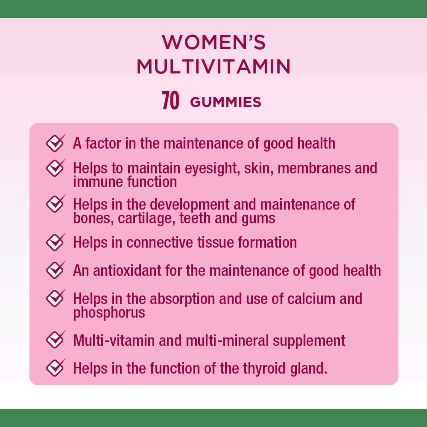 Women's Multivitamin, Supplement, Raspberry