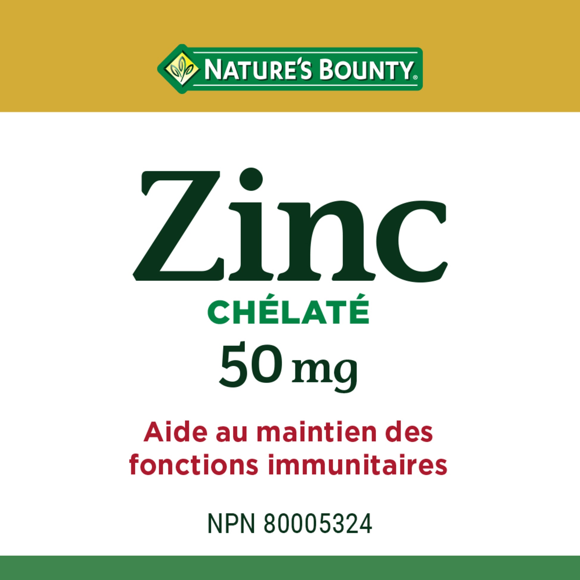 Zinc, 50 mg, Helps Immune Function, Caplets